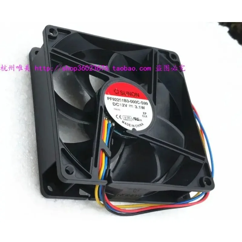 JFG for   SUNON PF92251B3-000C-S99 9025 9225 9CM 4PIN Double Ball bearing  PWM 12V 3.1W cooling fan