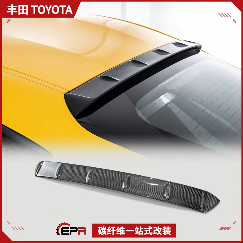 SAAR Compatible with SUPRA Toyota A90 Demon Modification Carbon Fiber Roof Wing Shark Fin Fixed Tail Wing Non-Destructive Instal