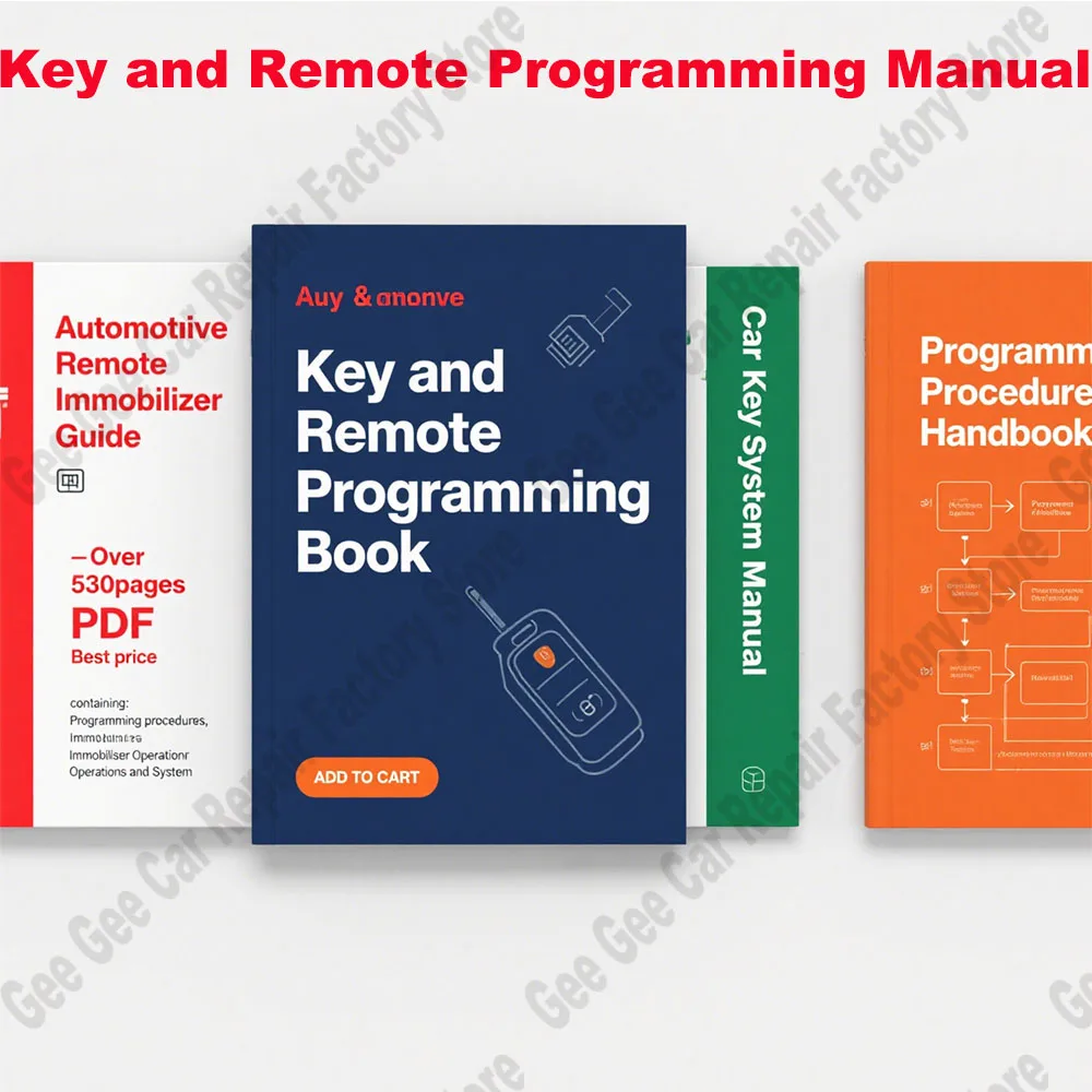

New Key and Remote Programming Manual Guide obd2 scanner for All LockSmith Professionals Containing Program Immobiliser System