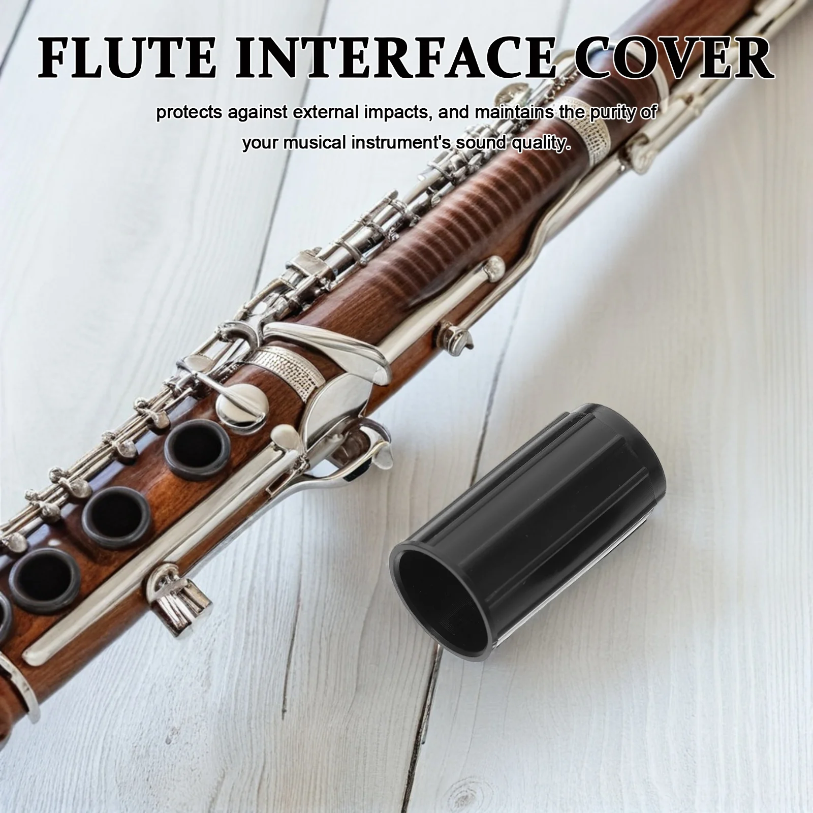 

4Sets Flute Interface Protective Sleeves Cover Caps Durable Lightweight Flute Instrument Accessories Protective Replacement