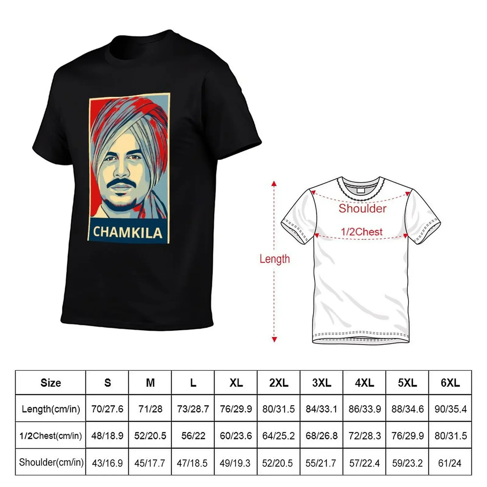 Chamkila T-Shirt sublime cute clothes vintage t shirts korean fashion mens cotton t shirts