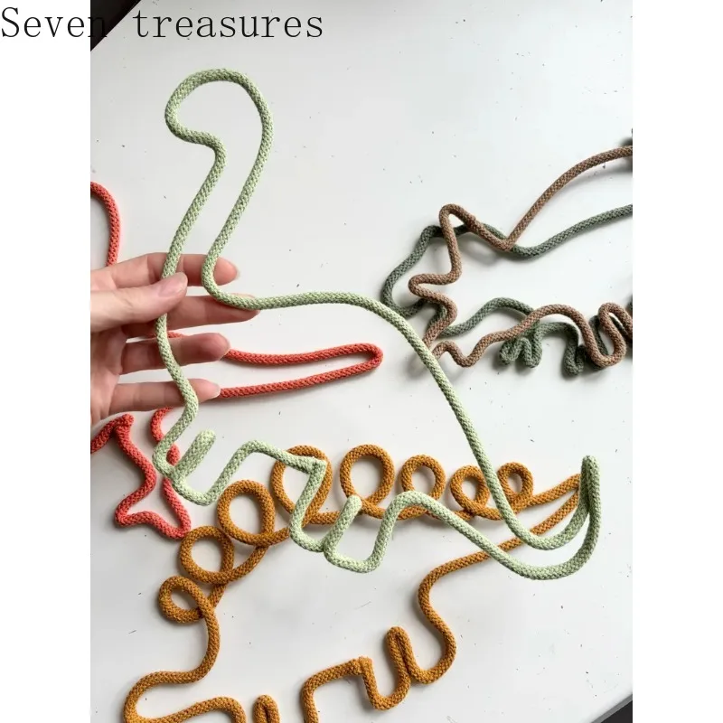 

Personalized dinosaur decoration for children's rooms, decoration for boys and girls' rooms, handmade weaving production