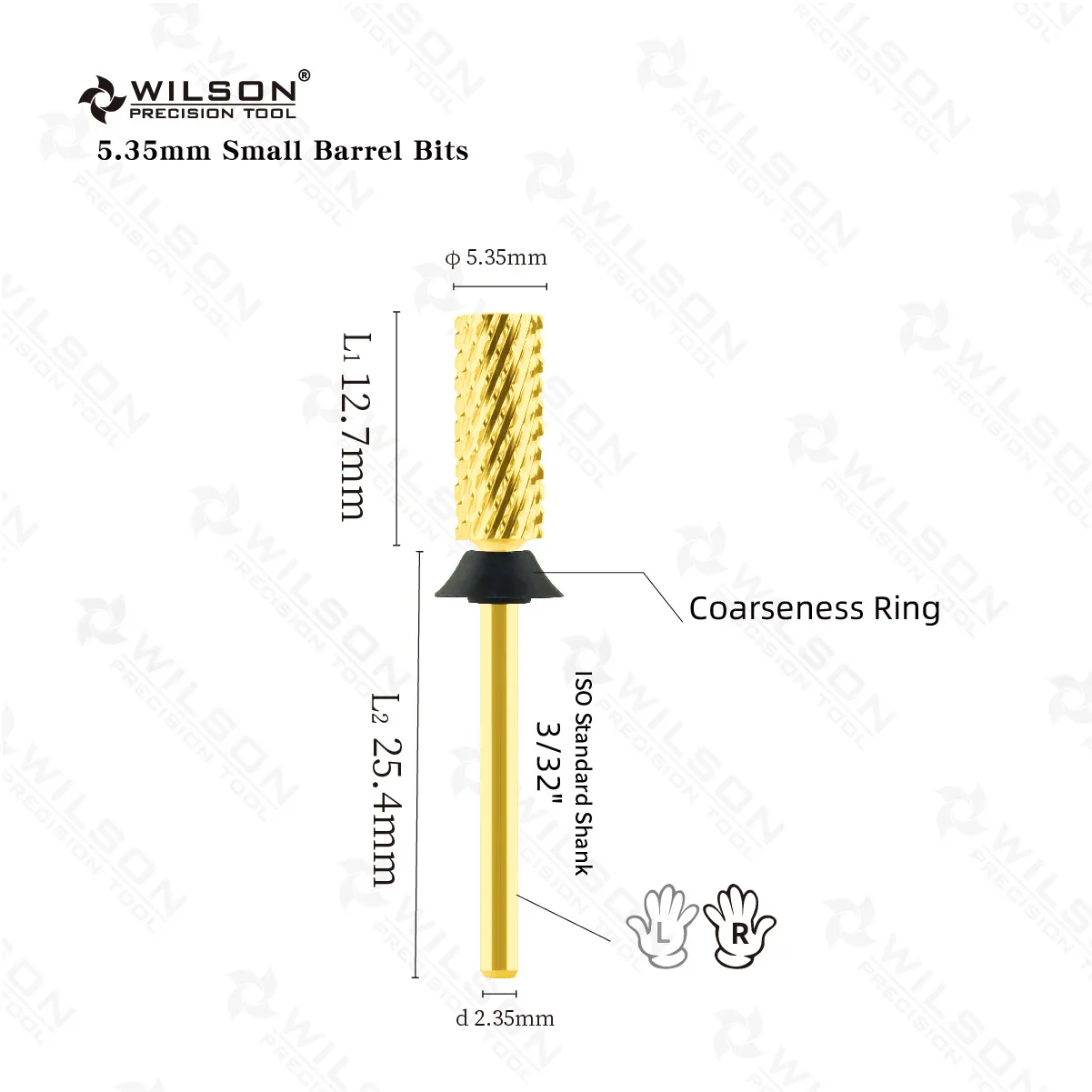 WILSON Small Barrel Bits-Nail drill bits Remove gel carbide Manicure tool Nail accessories Hot sale