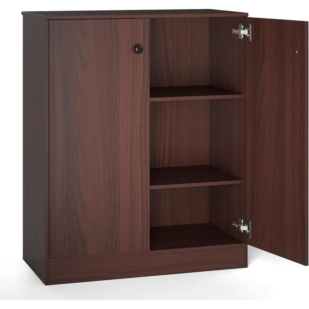 

Storage Cabinet with Do, Kitchen Cabiwith 3-Tier Shelves, Wood Sideboard Buet, reestanding Entryway Cabinet, ern loor Cabinet or