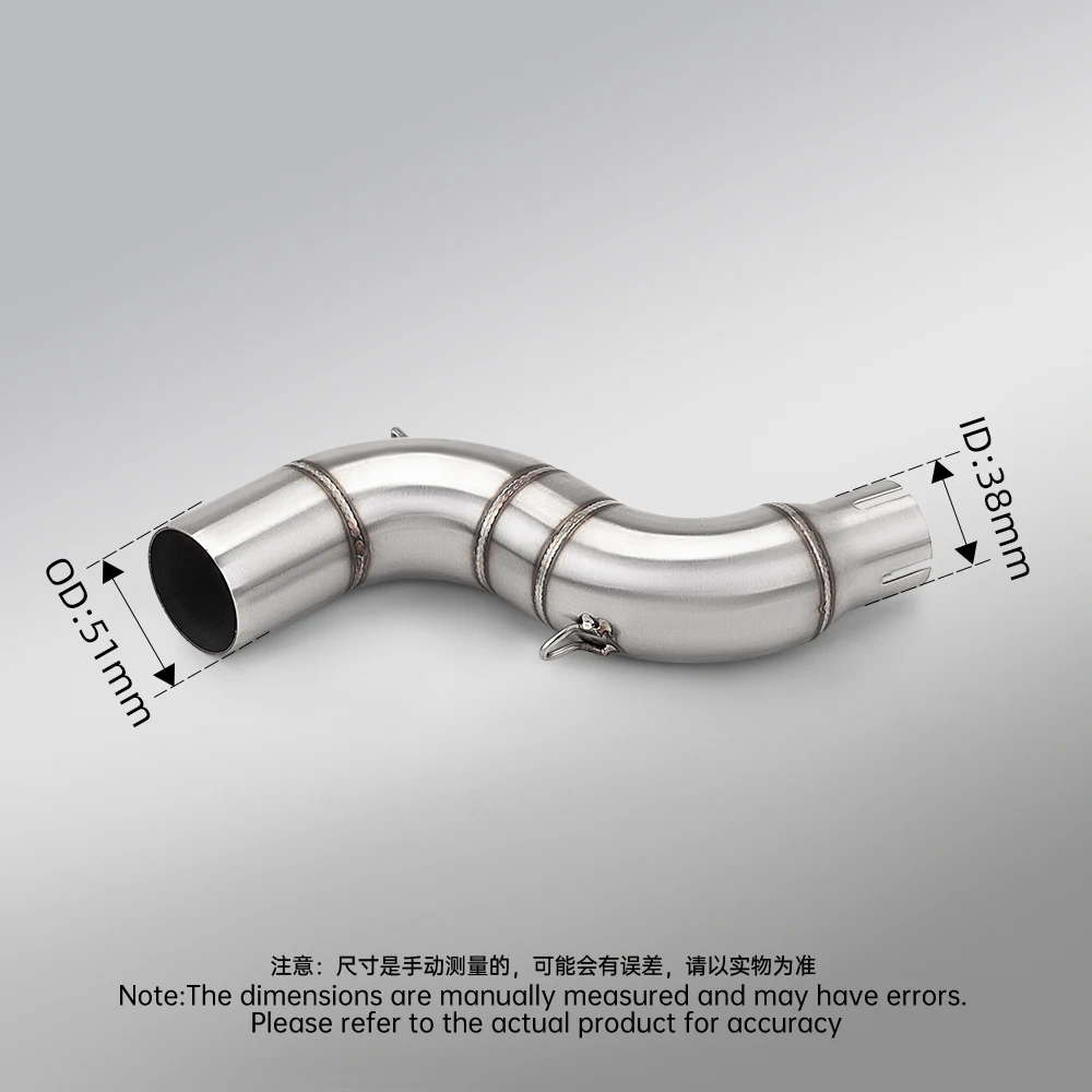 FOR CTX700 2014-2016 Slip On Exhaust Mid Pipe Equipped AW10 Tail Pipe Two Sizes 370mm 470mm Motorcycle Accessories 4