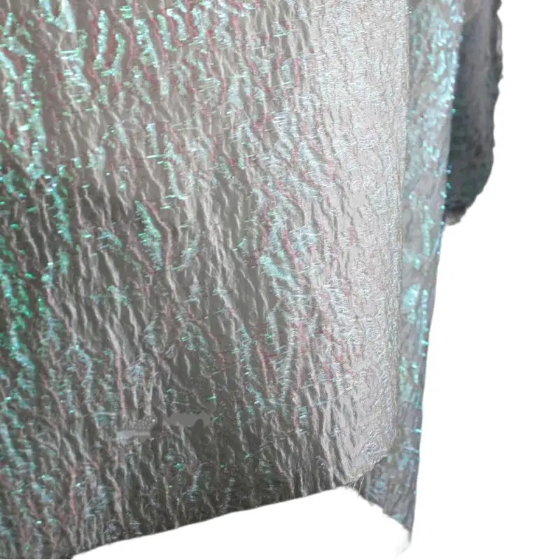 Materiał DIY: Błyszcząca, trójwymiarowa, plisowana tkanina w kolorach marzeń, tło do strojów Han Chińczyków, dekoracja sceniczna, moda