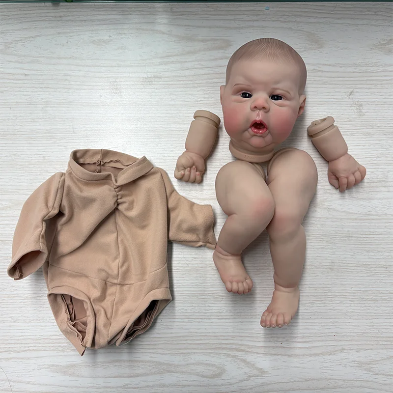 NPK 20'' Reborn Gounchin with Painted Hair DIY Doll Parts Collectible Doll Kit for Children Gift