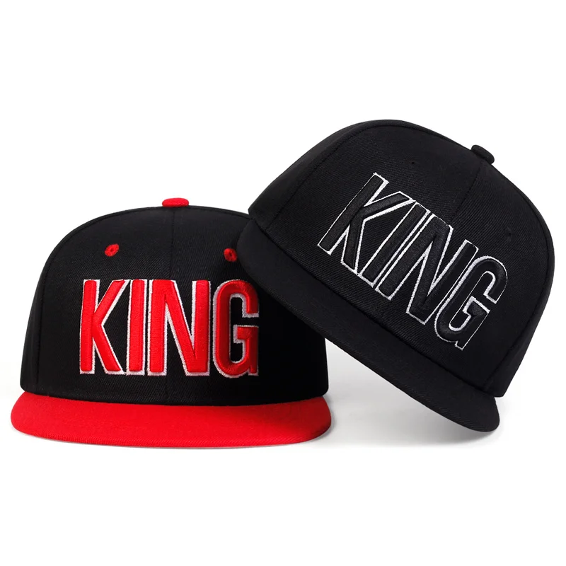 Unisex King Three-Dimensional Embroidery Hip-Hop Hats Outdoor Adjustable Casual Baseball Caps Sunscreen Hat