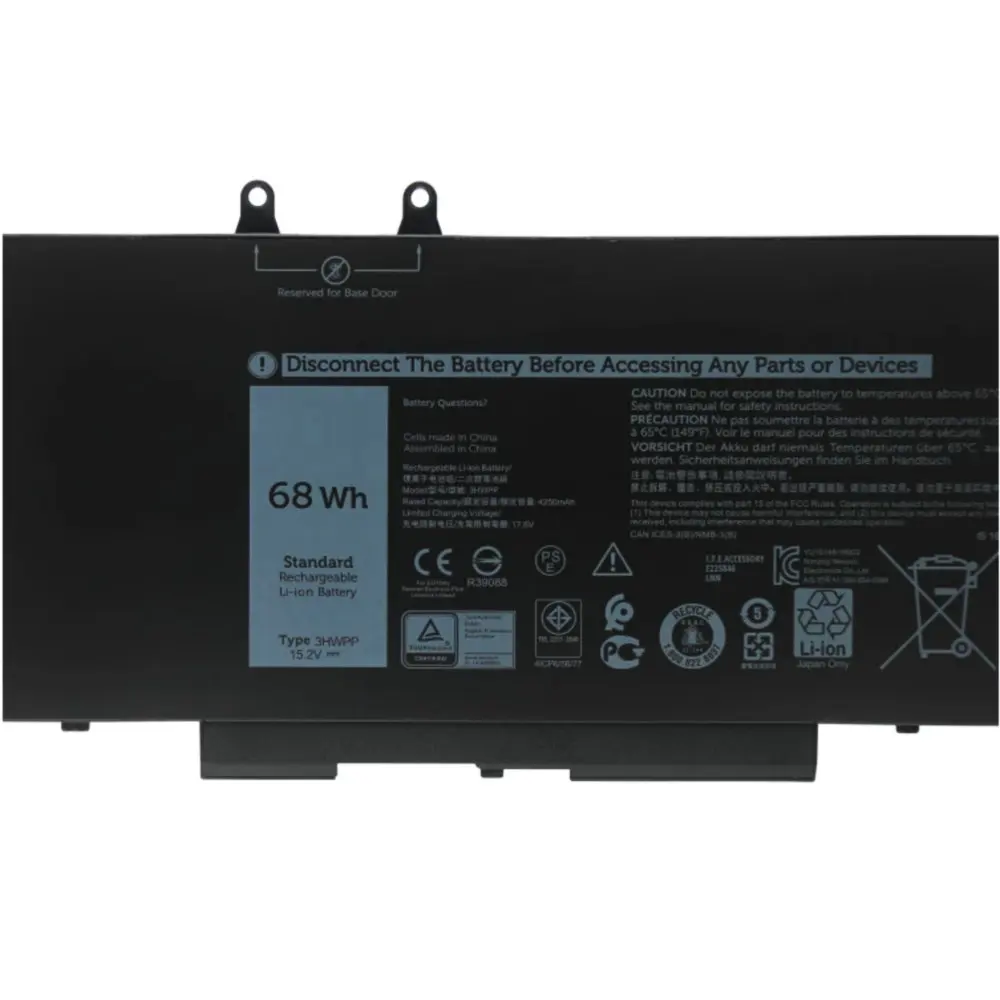 Batterie d'ordinateur portable pour Dell Latitude, 3HWPP, 5401, 5410, 5411, 5501, 5510, 5511, Precision 3541, 3551 Series, 03HWPP, 10X1J, N2NLL, 1VY7F, 01VY7F