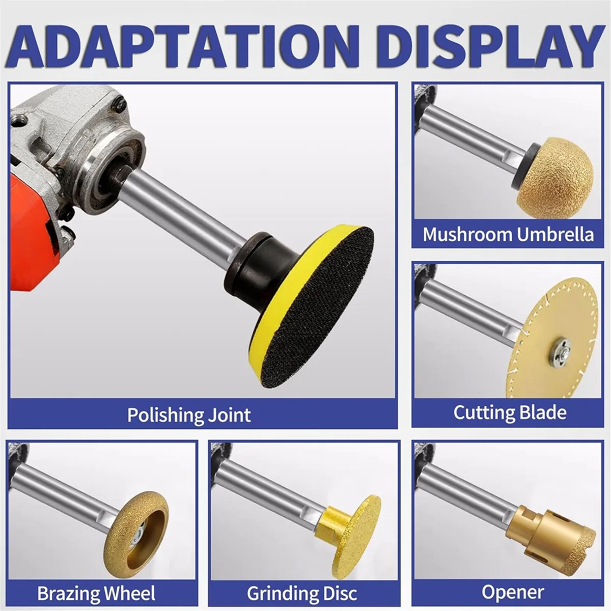 BOFOF Angle Grinder Extension Pole,M10 Thread Polisher Adapter Pole, Grinder Extension for 100 Type Angle Grinder/Polisher