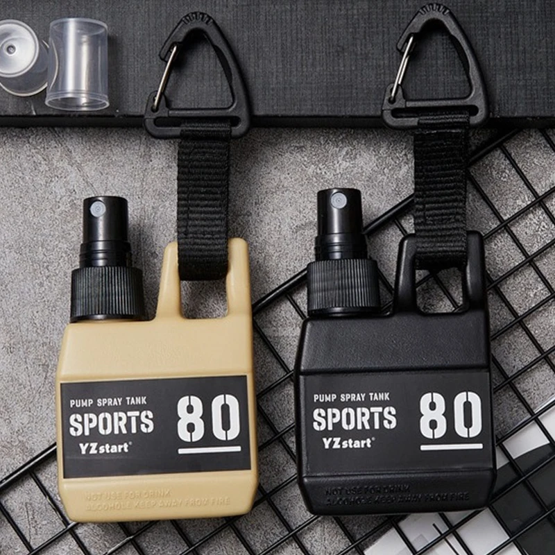 

1Pc Portable 80ml Spray Bottle Pump With Buckle,Outdoor Camping Travel Spray Bottle,Repellent Liquid,Cosmetic,Alcohol,Refillable
