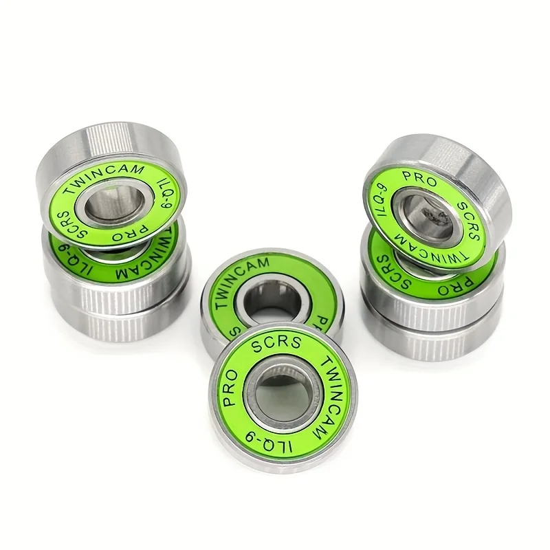 608 2RS Bearing ILQ-9 8x22x7 Green Longboard Speed Inline for Skate Wheel Bearing Skate Scooter Smooth Skate Scooter Bearing