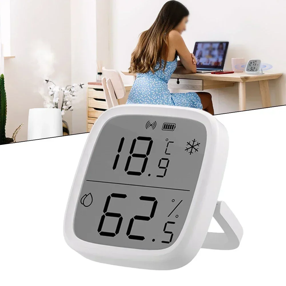 For SONOFF SNZB-02D Wireless LCD Display Temperature Humidity Sensor Humidity Meter Sensor Weather Station