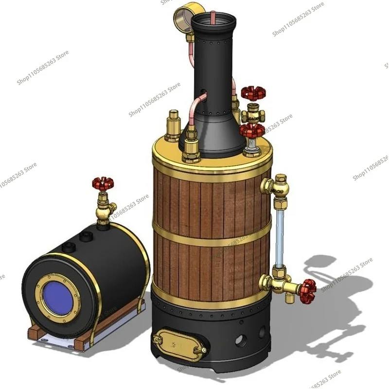 LS80S vertical boiler model, high efficiency hot topic conversion rate, steam engine model, ship model