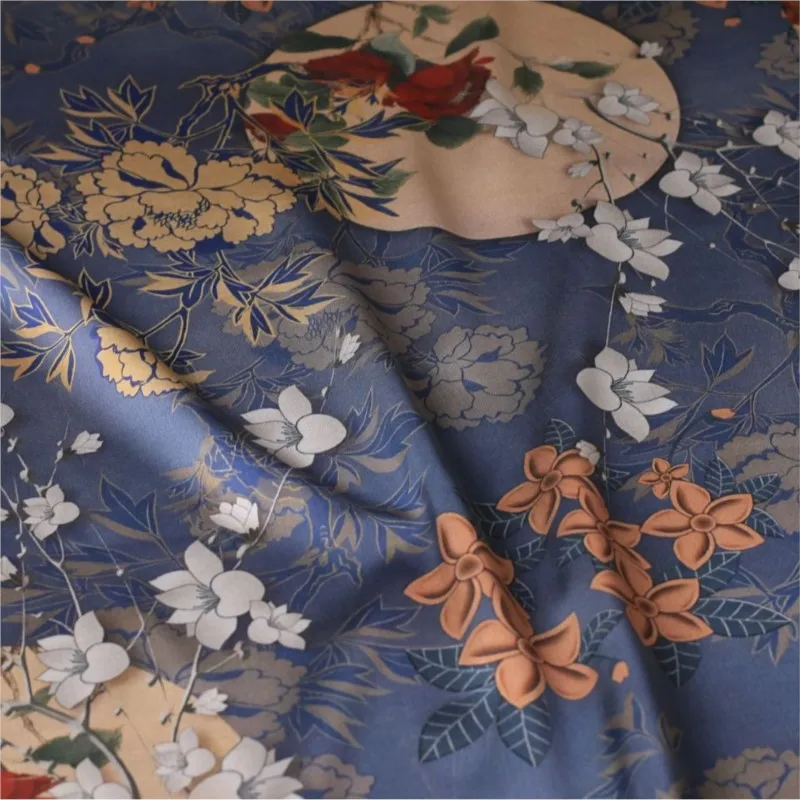 

Ткань Cheongsam Xiangyunsha в китайском стиле, позолоченная сумка, домашний текстиль, окрашенный в галстук