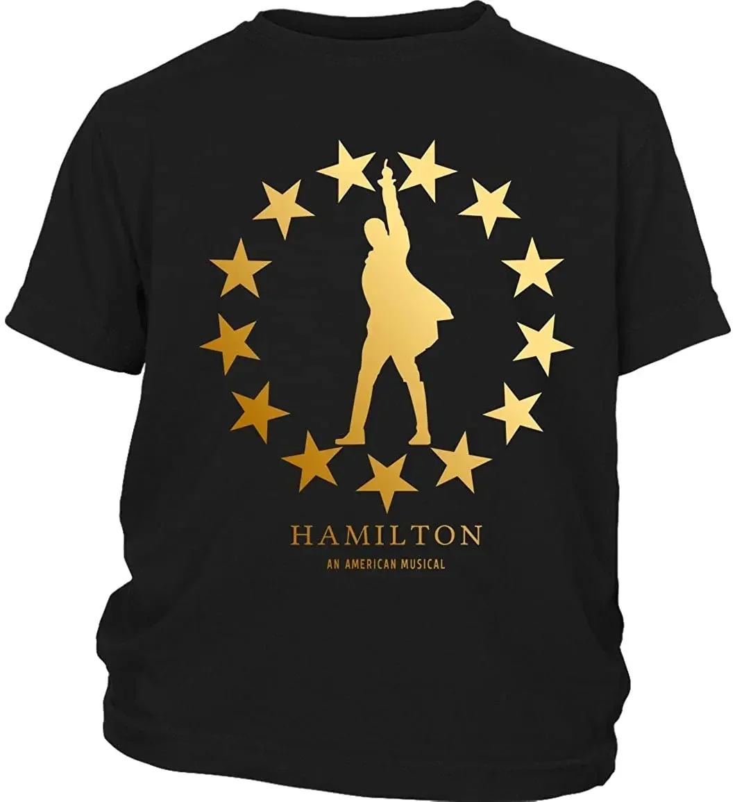 100% Cotton O-Neck Summer Short Sleeve Casual Mens T-shirt Size S-5xl Hamilton an American Musical Hamilton Star Shirt harajuku