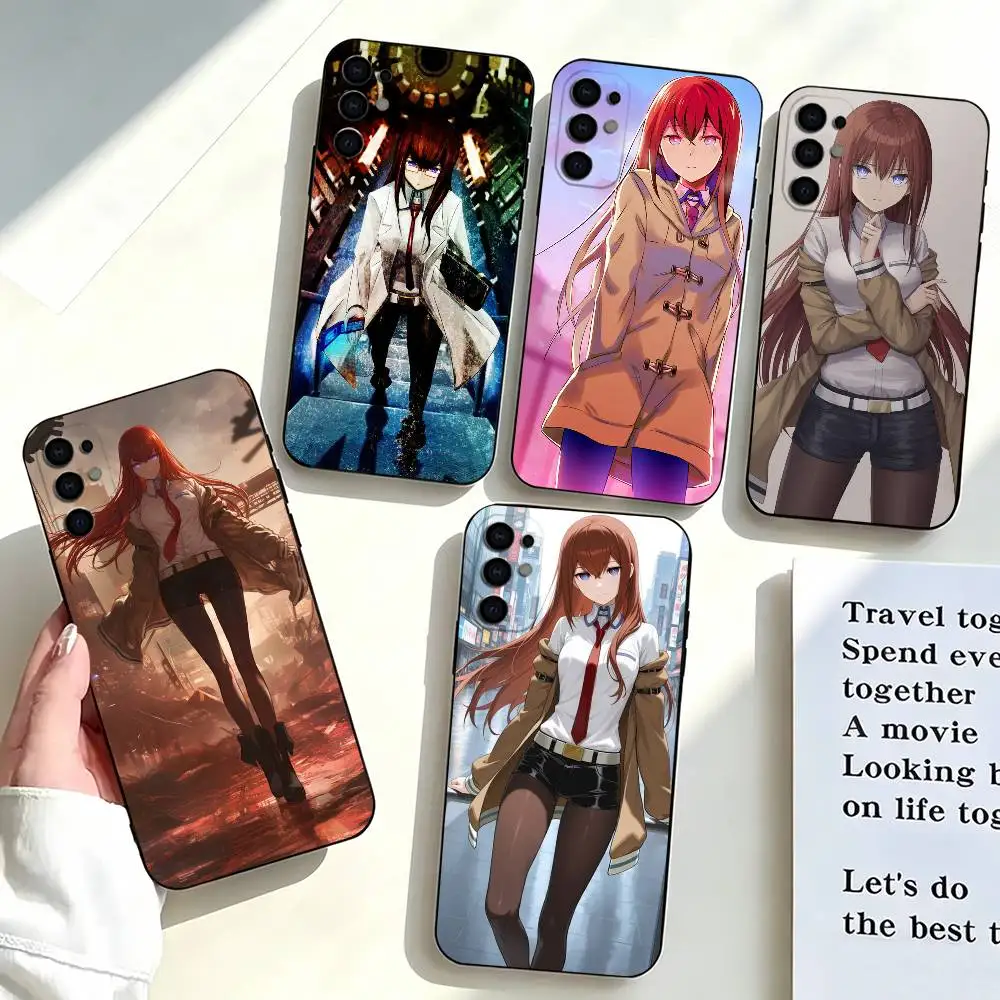 Kurisu-u STEINS GATE Makise-KM  Phone Case For Samsung S25,S24,S21,S22,S23,S30,Ultra,S20,Plus,Fe,Soft Silicone Black Cover