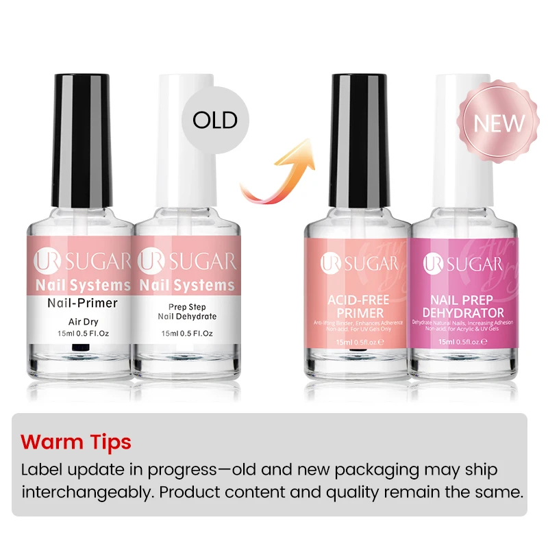 UR SUGAR 15 مللي مسمار ديهيدراتور حمض الحرة رئيس مجموعة الطبيعية مسمار الإعدادية ل الاكريليك والأشعة فوق البنفسجية هلام طلاء الأظافر سريعة الجافة متفوقة السندات #5