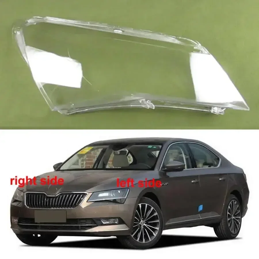 

Прозрачная накладка на фару Skoda Superb, налобный фонарь с прозрачными линзами из оргстекла, замена оригинального абажура 2016 2017 2018