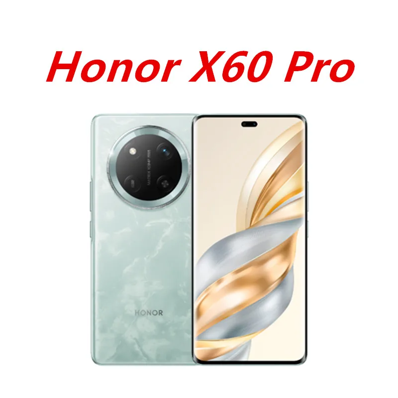 هاتف محمول Honor x60 Pro 5G 6.78 120 هرتز Snapdragon 6+ Gen 1 ثماني النواة 6600 مللي أمبير في الساعة بطارية كبيرة 66 وات 108 ميجابكسل كاميرا خلفية أندرويد 14 OTA