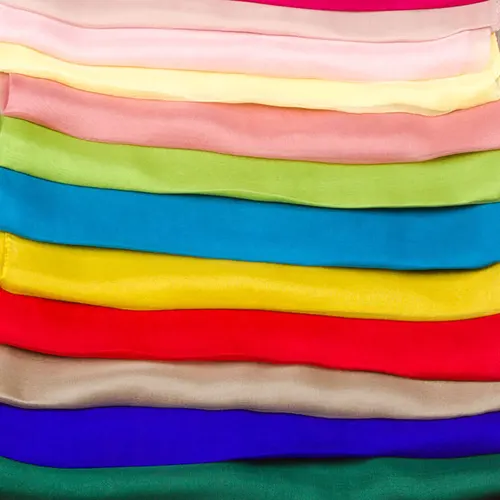 Imagen 2 del producto Bufanda de seda pura 100% para mujer, chal de gasa Natural, envoltura larga de Color sólido, talla grande