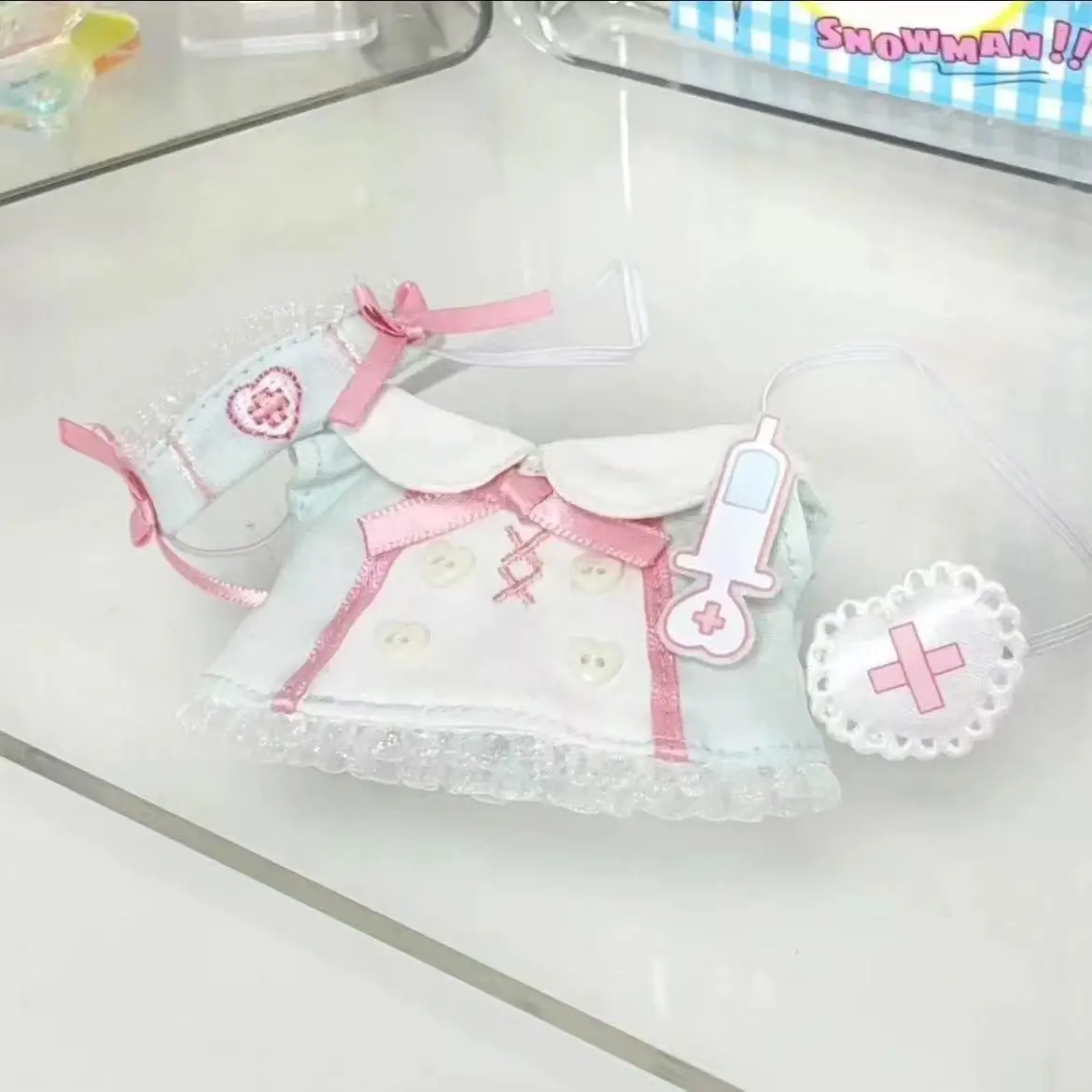 10cm Cotton Doll Nurse Outfit Cute Dress Set for Star Body Normal Body Plush Doll Accessories In Stock view 5