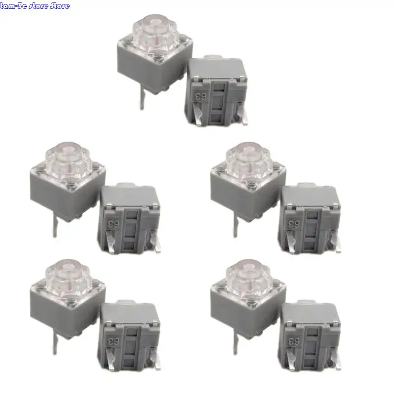D0UA 10PCS 조용한 마이크로 스위치 10 백만 클릭 조용한 마우스 버튼 마이크로 스위치 2 핀 6x6x7.2mm