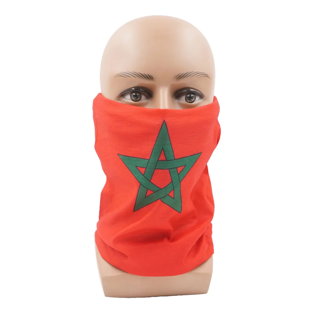 African National Flags Face Bandana for Men Algeria Morocco Nigeria Angola Dustproof Cycling Neck Gaiter Women Hiking Headscarf