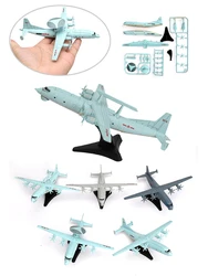 ViiKONDO 1/240 Military Aircraft Toy Airplane Model Kit 5Pcs Easy Assembly AEW China KJ-200/KJ-500/Y-8/KQ-200 Soviet An-12 Gift