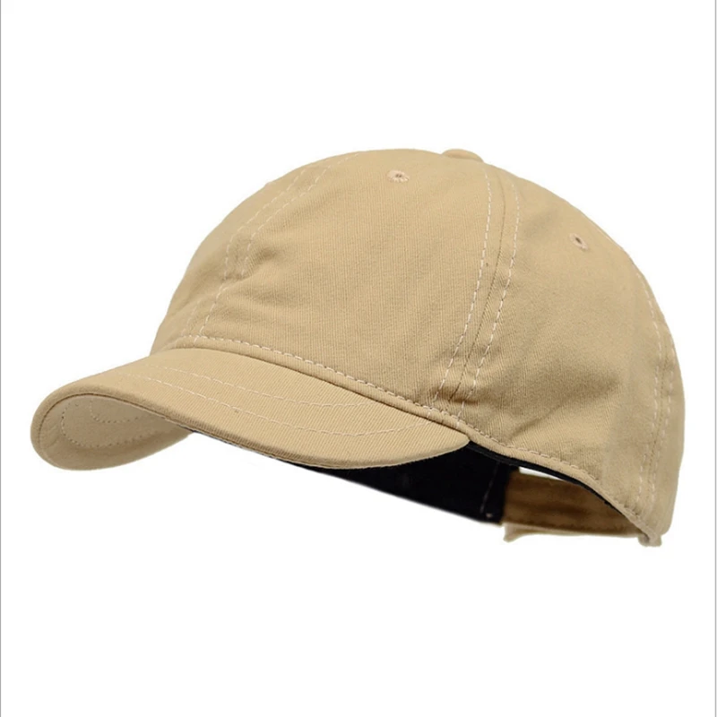 

Fashion Short Brim Adjustable Solid Color Baseball Cap Unisex Shading Spring Summer Men Dad Hat Women Snapback Solid Unisex