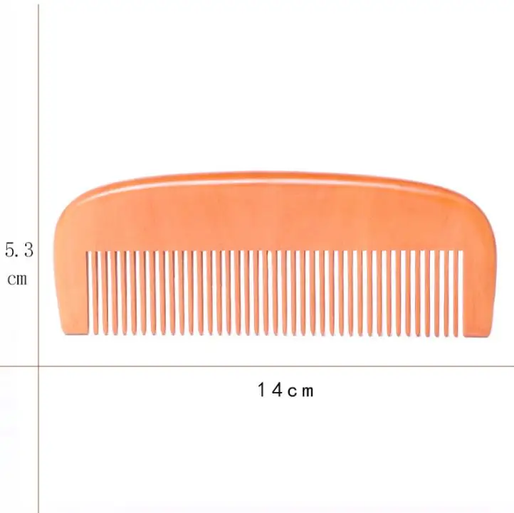 

100 PCS Custom LOGO Wood Comb Anti-Static & No Snag Handmade for Beard, Head Hair, Mustache SN855