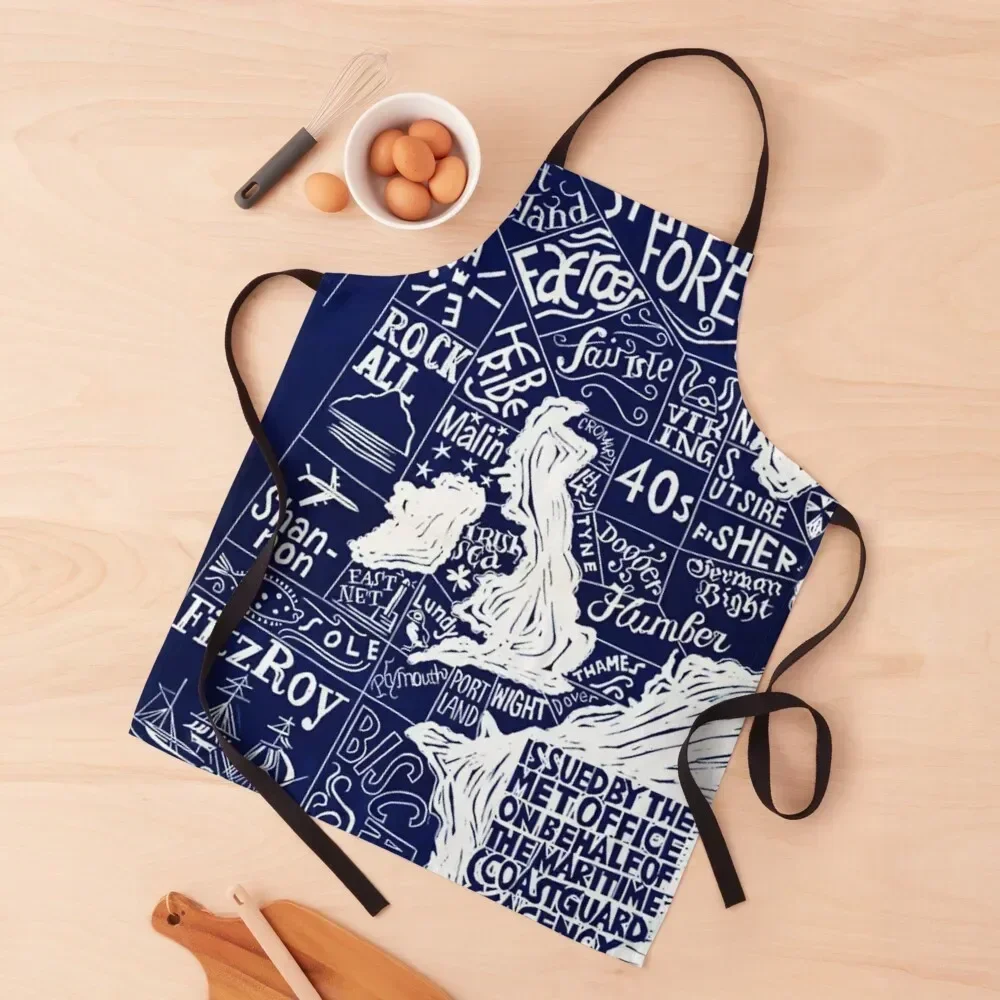 

Shipping Forecast map Apron Kitchen chef costume Kitchen Man For Cosmetologist Apron