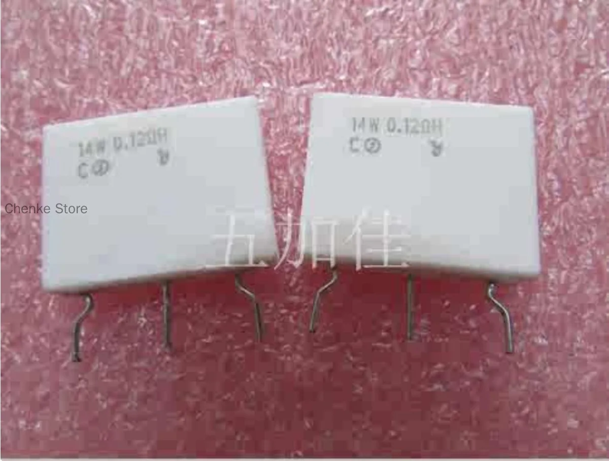 

20pcs/Japan RGC7 14W 0.12 Euro 0.12R Non Inductive Tripod Ceramic Cement Resistors