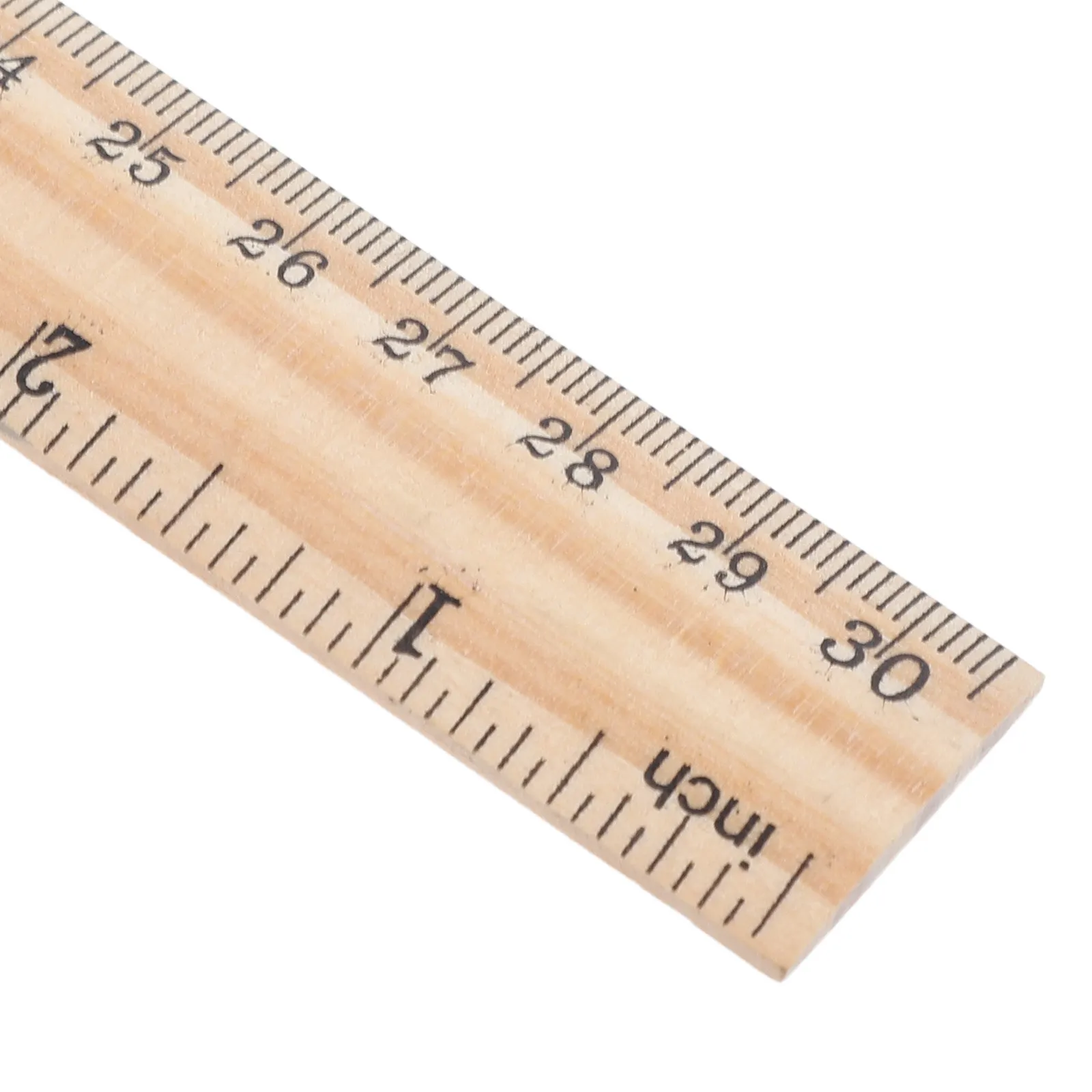 10Pcs Wooden Ruler Dual Scale 30Cm 12 Inch Precision Measuring Tool Student School Supplies Drafting Engineering Drawing Tool view 6