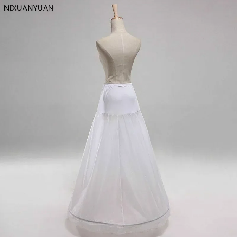 Prezzo all'ingrosso 1 Hoop Bone Elastico In Vita Petticoat per Nuziale Della Sirena Abito Da Sposa Crinolina di Slittamento Sottogonna In Magazzino