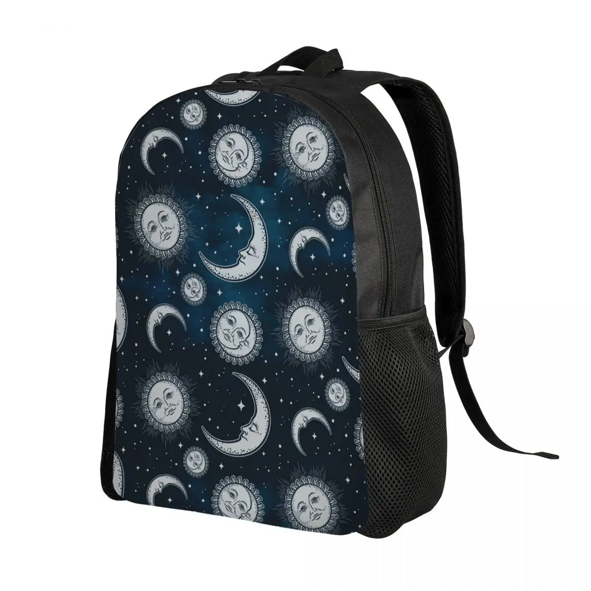 Celestial Mystic Esoteric Magic Sun Moon Backpack Daypack Large Capacity Children BookBag School Bag Shoulder Bags for Men Women