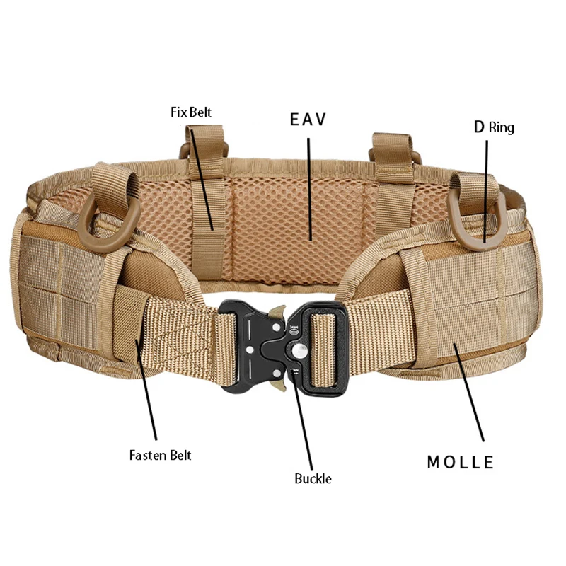 Nylon Tactical Belt Men\'s Military Belt Outdoor Hunting Alloy Buckle Marine Corps Canvas Belt for Men with Quick Release Buckle