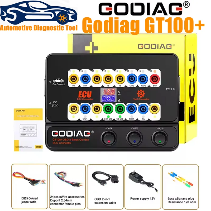 

GODIAG GT100+ GT100 Pro ECU Connector OBDII Break Out Box for BMW FEM/BDC CAS4/CAS4+ Test Platform for VVDI2/IM608/K518ISE