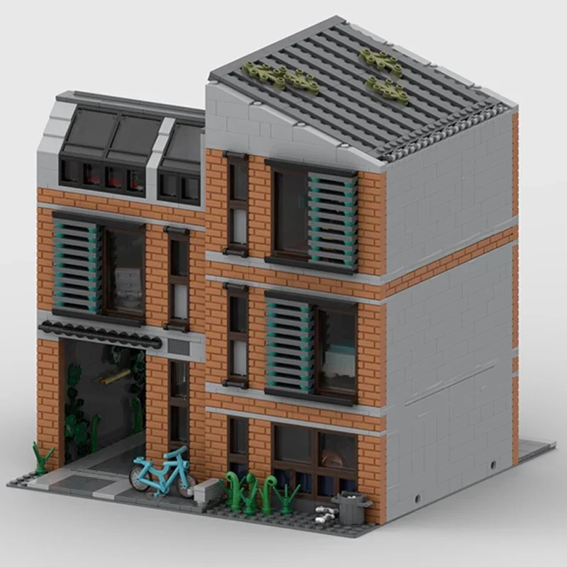 Moc Building Bricks Street View Model The Modern Brick Lofts Technology Modular Blocks Gifts Toys For Children DIY Sets Assembly