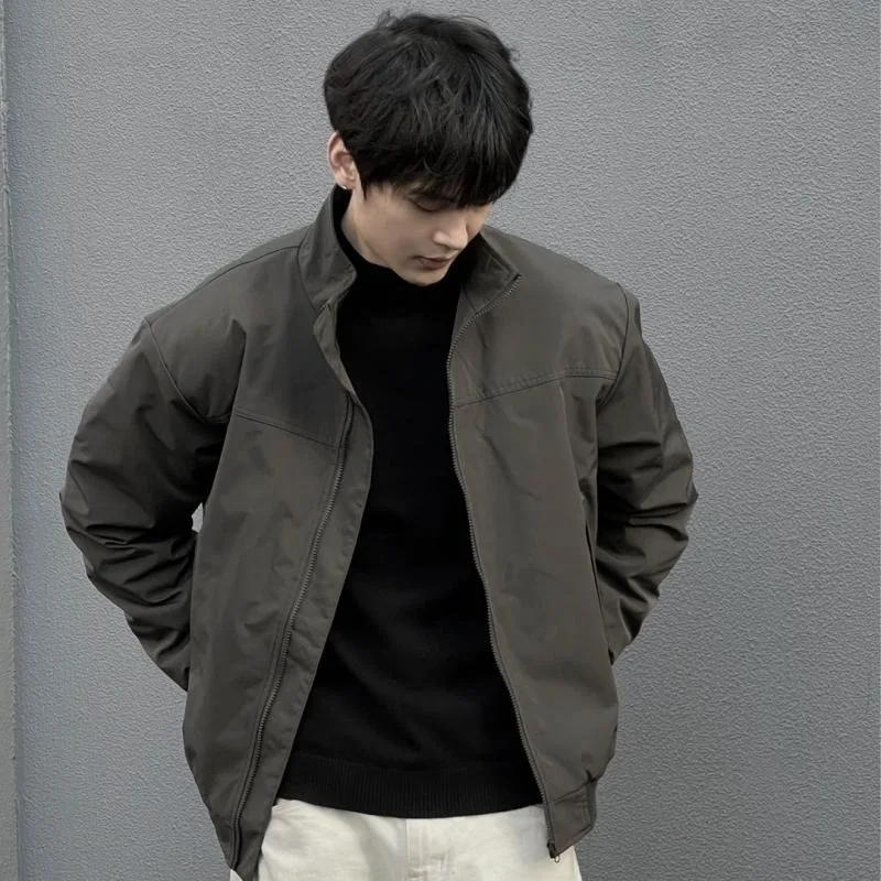 2026 New American Flight Jacket Stand-up Collar Commuter Casual Loose Tooling Jacket Men