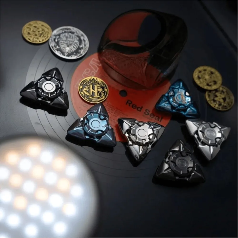Pangolin Studio EDC Believer Fidget Spinner Stainless Steel Zirconium Anxiety Toys  Fidget Toys For Adults Gyro