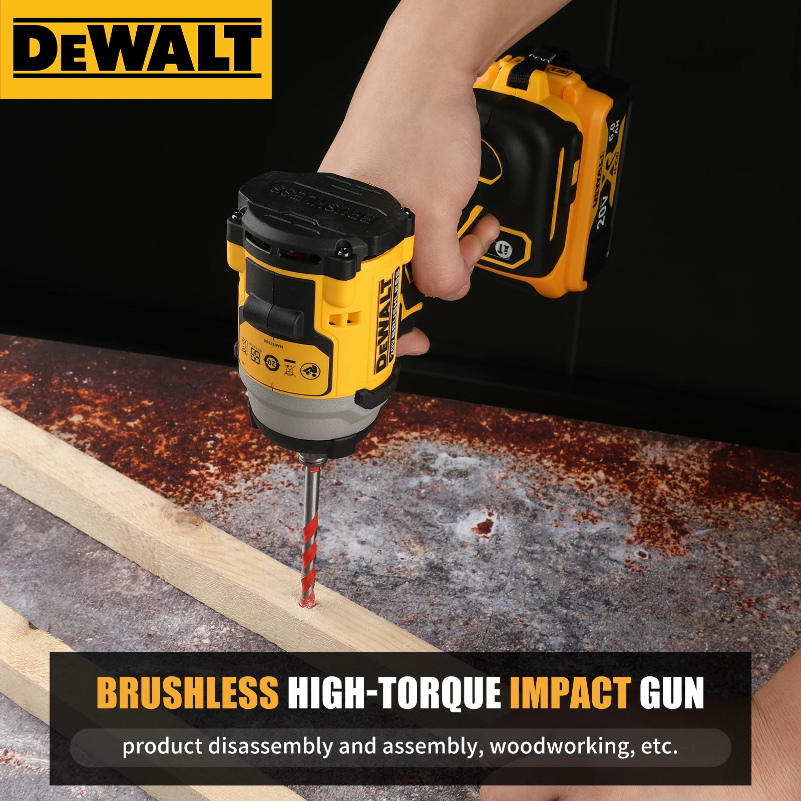 DEWALT DCF850 20V Lithium - Ion Brushless Impact Driver - High Torque Electric Screwdriver, Professional Power Tool