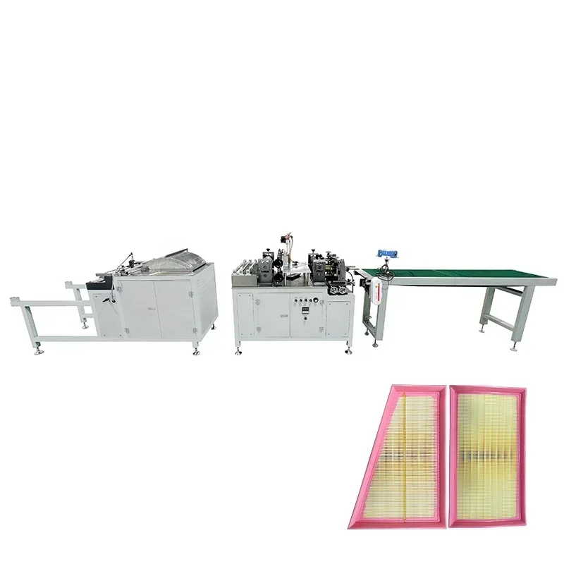 

Truck Car Air Filter Production Line Air Manufacturing Machine Mesh Head Hook Press