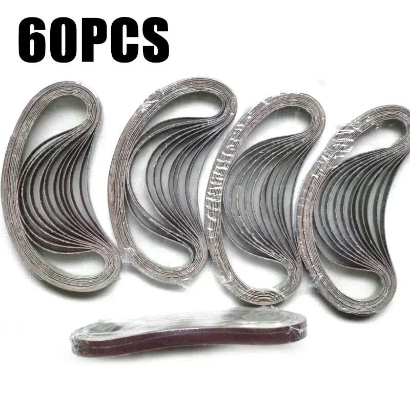 

60 шт. шлифовальные ленты 13x457 мм, 40/60/80/120/180/240 зернистости для силовых напильников Bd 280 Bd 282 E, аксессуар для электроинструмента Bd 290 на складе