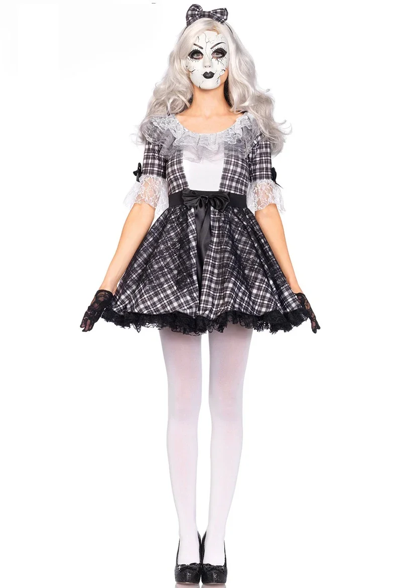 Хэллоуин Косплей Сексуальные костюмы клоуна Цирковое праздничное платье Униформа Женский костюм Непослушный цирковой клоун Одежда Джокера