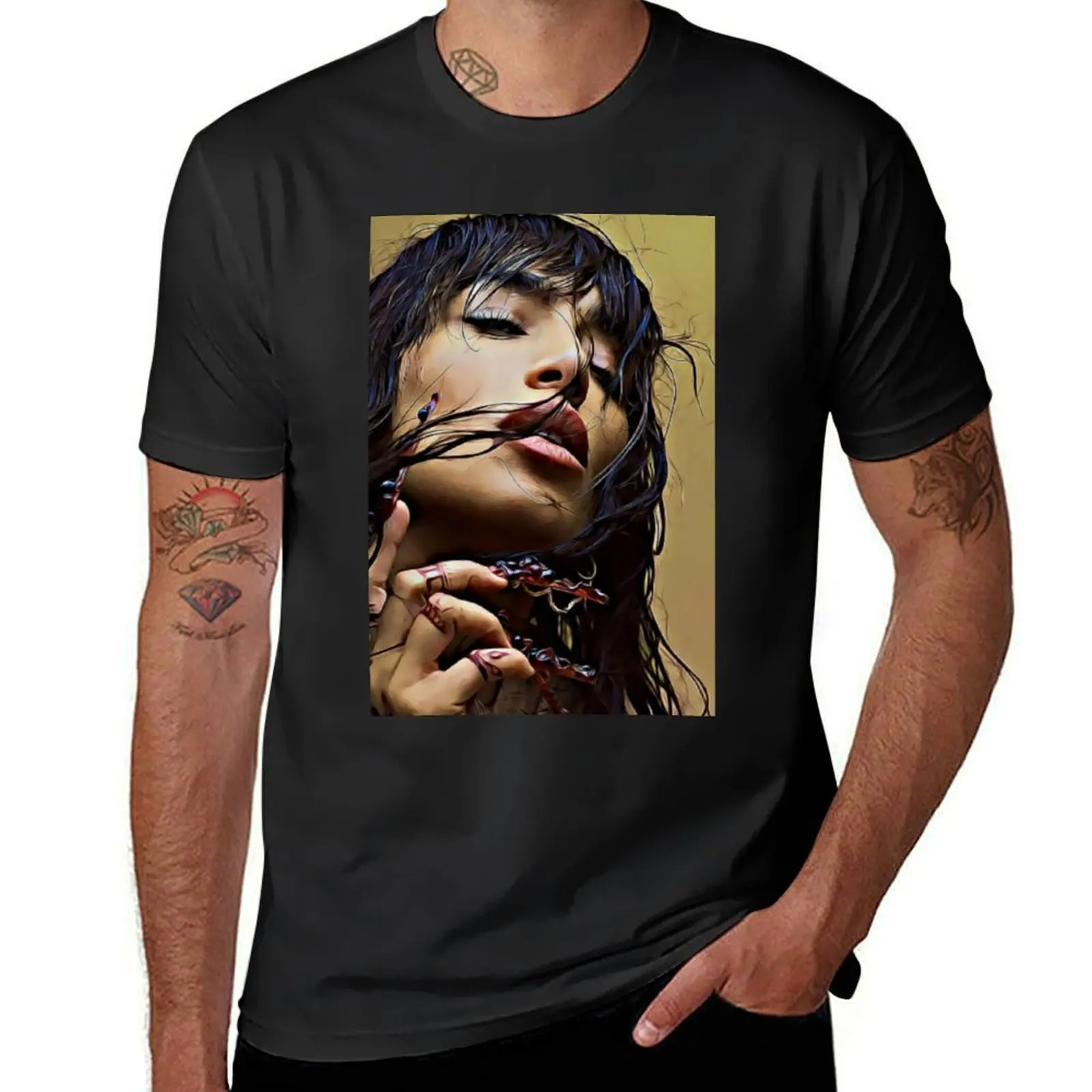 

Футболки Loreen с татуировкой, большие размеры, индивидуальные Графические футболки для мужчин, упаковка