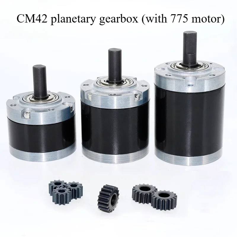 CM42 precision planetary reducer 42MM planetary gearbox 775 reduction motor can be equipped with 775 low carbon alloy steel