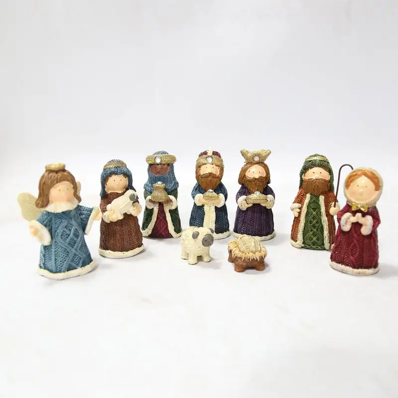 

Nativity Figurine Set Resin Jesus Birth Figurines Christmas Nativity Set Nativity Scene Baby Jesus Mary And Joseph Figurines