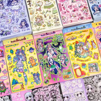 Sharkbang – ensemble complet d'autocollants Scrapbook, étiquette décorative coréenne, Kawaii, papeterie pour Album Journal, nouvel arrivage