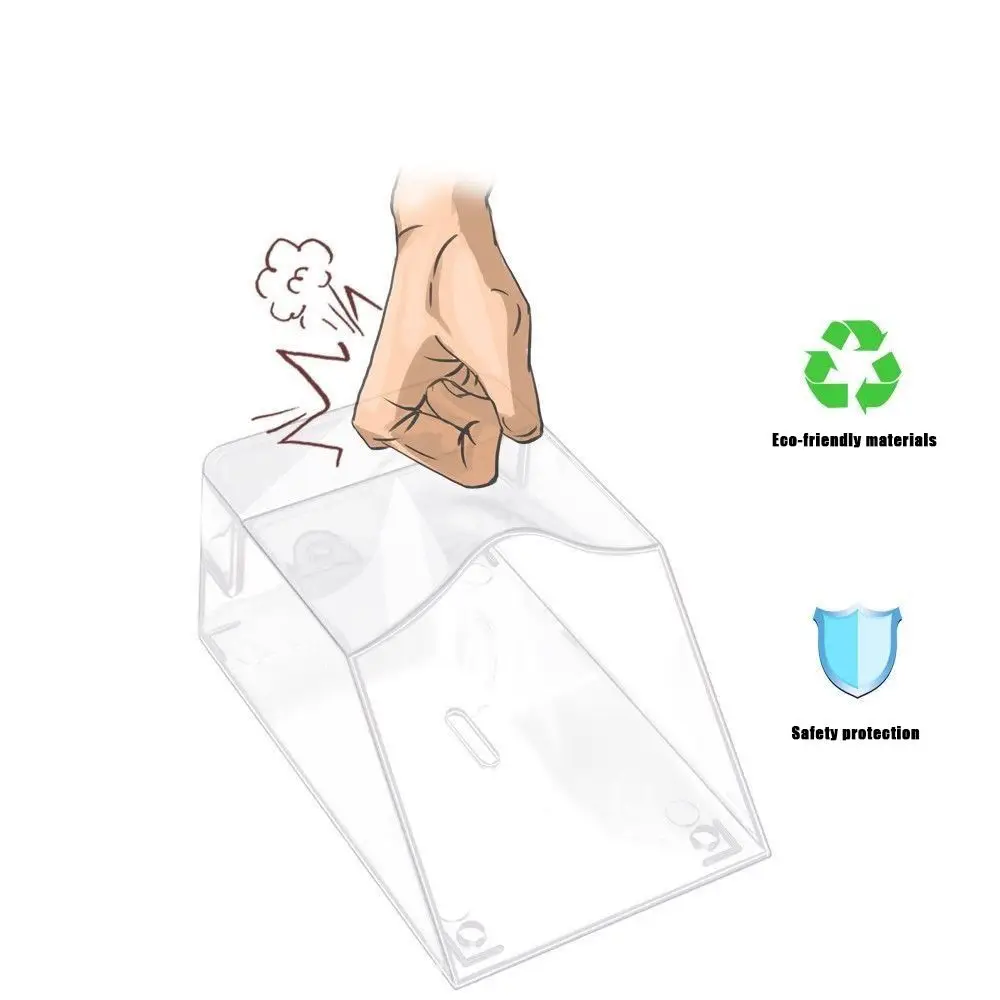 Timbre inalámbrico transparente, cubierta para lluvia, Material resistente, diseño humanizado, cubierta impermeable, PC Universal